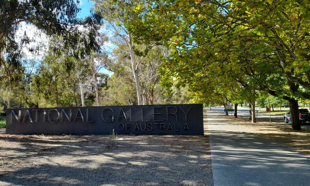 National Gallery of Australia Canberra Sign